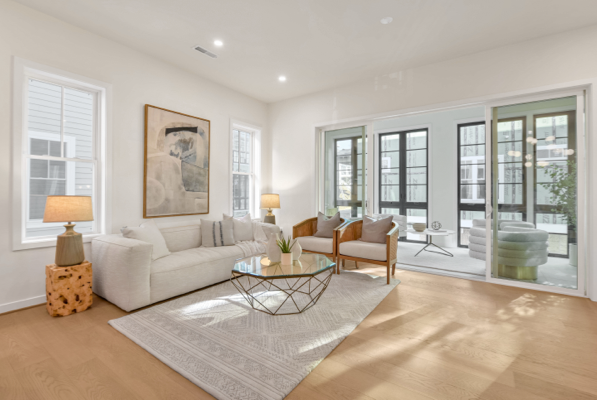 The Grove on Park Living Room with View of Ayr Sunroom